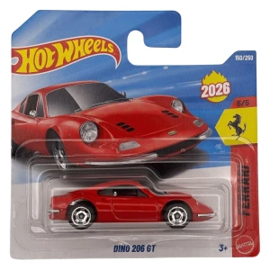 Hot Wheels Ferrari Dino 206 GT - 1/64 Diecast Model Araba
