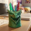 Renk Değiştiren Ejderha Figürlü 3D Dekoratif Kalemlik ve Masaüstü Düzenleyici