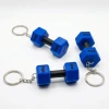 Pinkbell 3D Baskı Mavi Dumbbell Anahtarlık – 20kg Yazılı Mini Ağırlık – Spor Severlere Özel Hediye