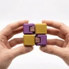 Premium Sonsuzluk Küpü (Infinity Cube) - Mor Altın Fidget Stres Oyuncağı