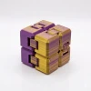 Premium Sonsuzluk Küpü (Infinity Cube) - Mor Altın Fidget Stres Oyuncağı