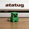 Premium 3D Baskı Minecraft Creeper Anahtarlık - Mekanik Mavi Switch Tıklama Sesli Fidget Toy