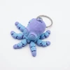 Hareketli Ahtapot Anahtarlık ve Fidget Oyuncak - 3D Baskı Çift Renkli
