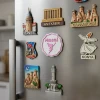 50li Fuşya Peri Temalı İsme Özel Mermer Zemin Magnet Bebek Hediyeliği - Baby Shower ve Dağıtmalık Hatıra