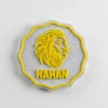 50li Sarı Aslan Temalı İsme Özel Mermer Zemin Magnet Bebek Hediyeliği - Baby Shower ve Dağıtmalık Hatıra