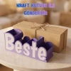 Silk Mor & Beyaz Kişiye Özel İsimli Kalemlik – 3D Baskı