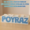 Beyaz Royal Mavi Silk İsimli Kalemlik — Kişiye Özel 3D Baskı Masa Düzenleyici
