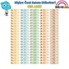 Gumball Kişiye Özel Kalem Etiketleri - 125 Adet İsimli Sticker Seti