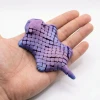Hareketli ve Eklemli Vatoz Balığı – Pangolin Dokulu 3D Baskı Stres Oyuncağı (Silk Mor)