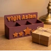 Kişiselleştirilmiş İsimli Kalemlik Masa Organizer 3D Baskı