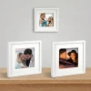 Kişiye Özel 3lü Beyaz Sök-Tak Kare Çerçeve Seti (14x14 cm) - Duvarı Delmez & Hediye Kutulu