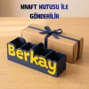 Lacivert Sarı Kişiye Özel İsimli Kalemlik | 3D Baskı