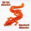 Mafsallı 3D Baskı Ejderha Figürü, Kristal Esnek Ejderha 42 CM