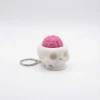 Mekanik Switchli Kuru Kafa Fidget Anahtarlık - Stres Alıcı Çat Çat Sesli Oyuncak (Brain Skull Keycap)