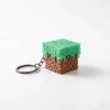 Minecraft Çim Bloğu Anahtarlık - Stres Atıcı Fidget Oyuncak