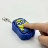 Minion Figürlü Mekanik Clicker Fidget Anahtarlık - Stres Giderici Çanta Süsü