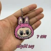 Pembe Labubu Temalı Kaliteli 3D Baskı Anahtarlık - Çanta Süsü