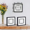 Kişiye Özel 3lü Siyah Sök-Tak Kare Çerçeve Seti (14x14 cm) - Duvarı Delmez & Hediye Kutulu