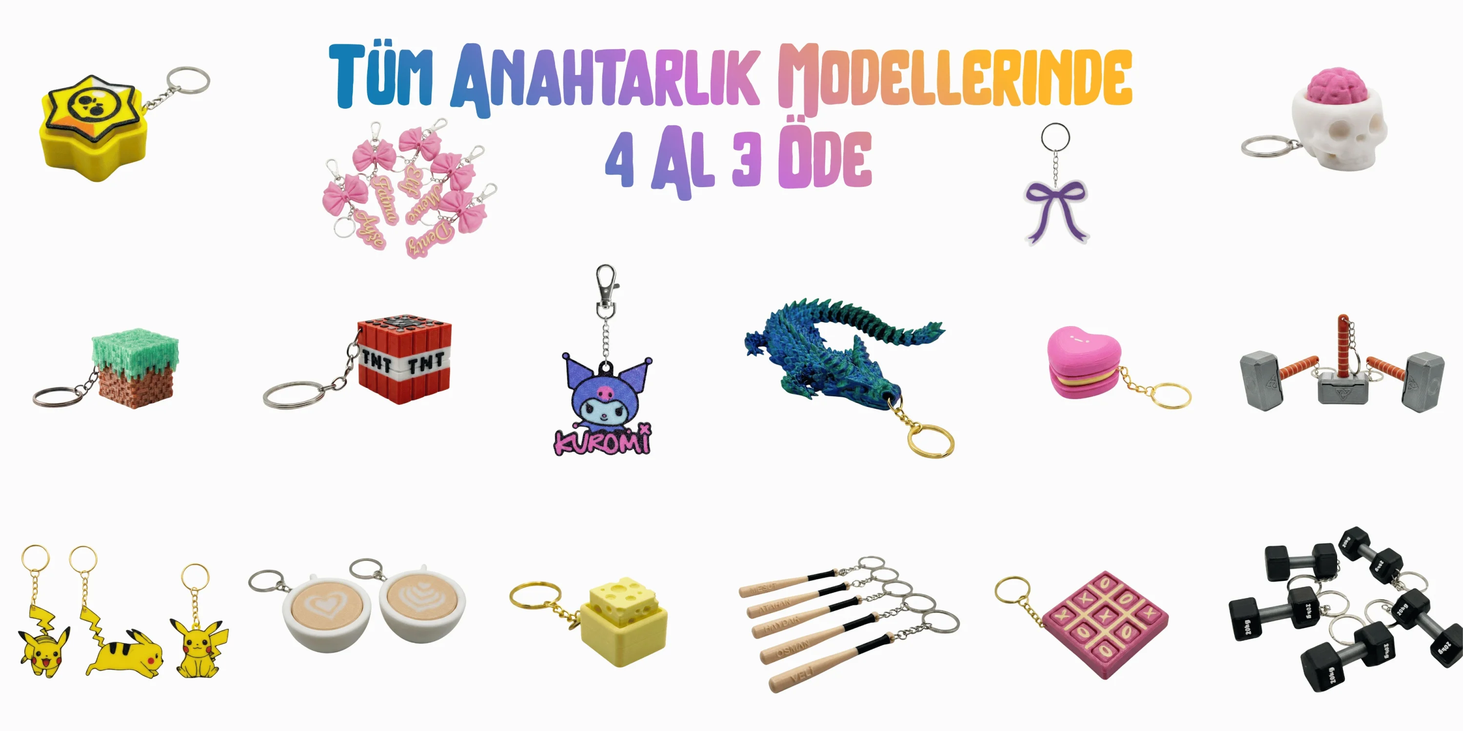 Anahtarlıklar Kolajı