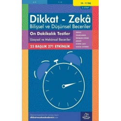 10-11 Yaş Dikkat - Zeka - Bilişsel ve Düşünsel Beceriler - On Dakikalık Testler Uzaysal ve Mekansal Beceriler 6. Kitap