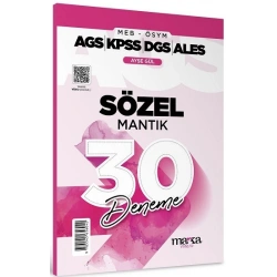 2025 MEB AGS KPSS DGS ALES Sözel Mantık 30 Deneme Tamamı Video Çözümlü