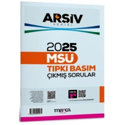 2025 MSÜ Çıkmış Sorular Tıpkı Basım Çözümlü Arşiv