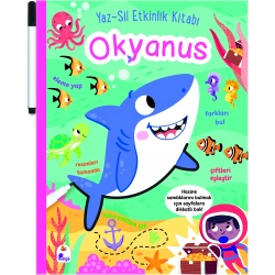 Yaz-Sil Etkinlik Kitabı – Okyanus (Kalemli)