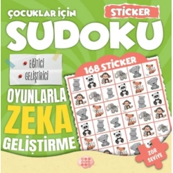 Çocuklar İçin Sudoku - Sticker Hediyeli Zor Seviye 2