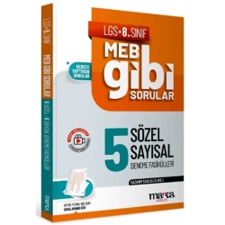 LGS 8. Sınıf MEB Gibi Sorular Fasiküller Halinde 5 Sözel ve Sayısal Deneme