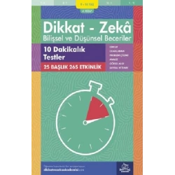 9-10 Yaş Dikkat - Zeka Bilişsel ve Düşünsel Beceriler 4. Kitap - 10 Dakikalık Testler