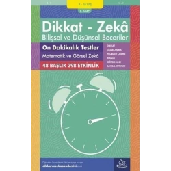 9-10 Yaş Dikkat - Zeka Bilişsel ve Düşünsel Beceriler 6. Kitap - On Dakikalık Testler Matematik ve Görsel Zeka