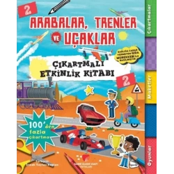 Arabalar,Trenler ve Uçaklar Çıkartmalı Etkinlik Kitabı 2