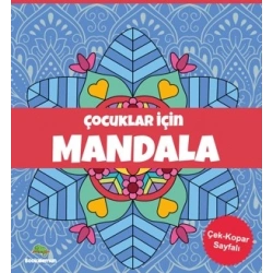 Çocuklar İçin Mandala - Mavi
