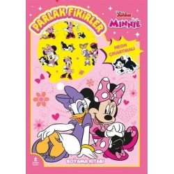 Disney Junior Minnie - Parlak Fikirler Neon Çıkartmalı Boyama Kitabı