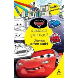 Disney Pixar Arabalar - Renkler Çıldırdı! Çıkartmalı Boyama Partisi