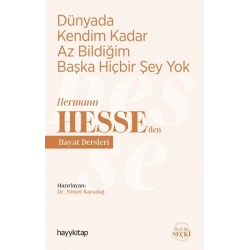 Dünyada Kendim Kadar Az Bildiğim Başka Hiçbir Şey Yok - Hermann  Hesse’den Hayat  Dersleri