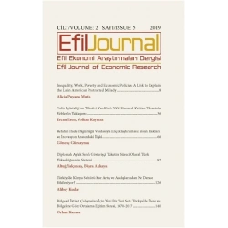 Efil Ekonomi Araştırmaları Dergisi Cilt: 2 Sayı: 5