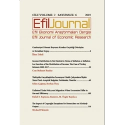 Efil Ekonomi Araştırmaları Dergisi Cilt: 2 Sayı : 6