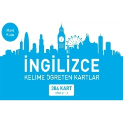 İngilizce Kelime Öğreten Kartlar Mavi Kutu (Sharp-z)