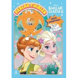 Karlar Ülkesi 2 - Parlak Fikirler Neon Çıkartmalı Boyama Kitabı