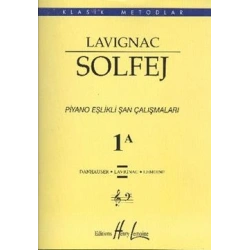 Lavignac Solfej 1A Piyano Eşlikli Şan Çalışmaları (Büyük Boy)