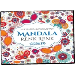 Mandala Renk Renk Çiçekler