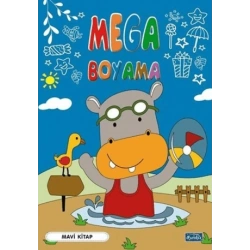 Mega Boyama - Mavi Kitap