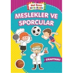 Meslekler ve Sporcular - Okul Öncesi Boya-Öğren