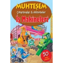 Muhteşem Çıkartmalar Aktiviteler İş Makineleri