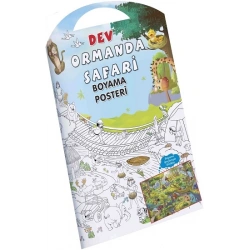 Ormanda Safari Dev Boyama Posteri