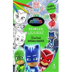 Pjmasks - Renkler Çıldırdı! Çıkartmalı Boyama Partisi