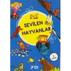Sevilen Hayvanlar Serisi Düz Yazılı 1. Sınıf (10 Kitap Set)