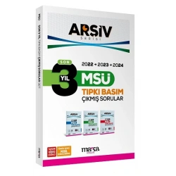 Son 3 Yıl MSÜ ARŞİV Serisi Tıpkı Basım Fasikül  Fasikül Çıkmış Sorular Tamamı Video Çözümlü