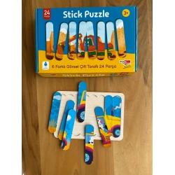 Stick Puzzle Çubuklu Çift Taraflı Yapboz